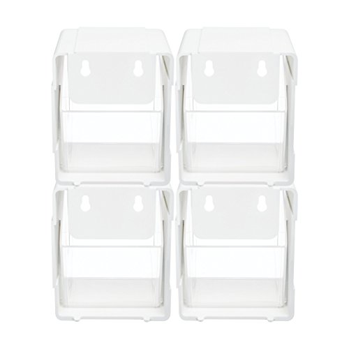 Poubelle inclinaison Deflecto bac basculant compact lot de 4
