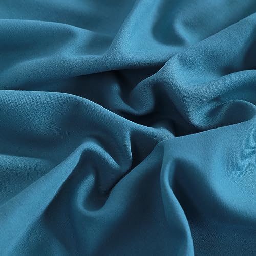 Image of NTBAY King Microfiber Pillowcases, 2 Pack, 20 x 36, Teal Blue