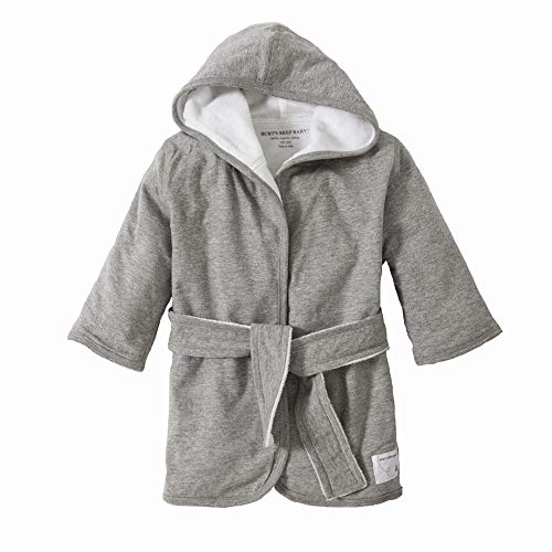 Burt's Bees Baby Infant Hooded Robe Organic Knit Terry Unisex Bathrobe, Newborn Bath Essentials, Unisex Boys and Girls, Size 0-9 Months Old