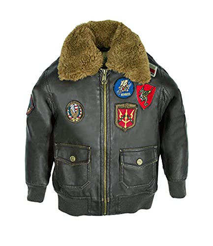 Top Gun® Kid's Vegan Leather Aviator Jacket
