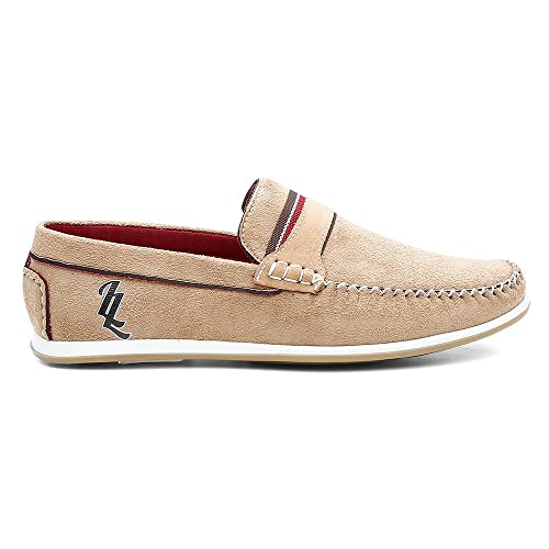 Mocassim Masculino Camurça Casual Dia a Dia - Palha/42