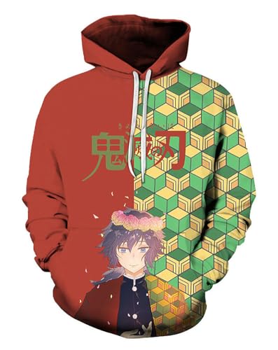 Sweat à capuche Demon Slayer chaud et ample pour corriger votre style décontracté