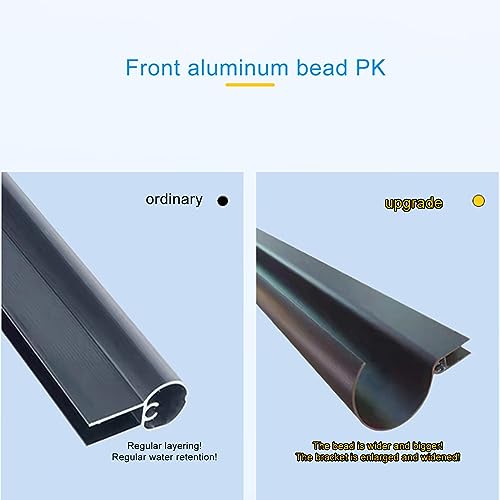 Auvent de porte bleu marquise polycarbonate avec support aluminium