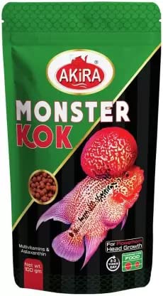 Akira MONOSTER KOK 100gm. Pouch Fish 0.1 kg Dry,Protein 50%, Adult, New Born, Senior, Young Fish Food (for Flower Horn Fish) (B0BN65NPP1) Amazon Price History, Amazon Price Tracker