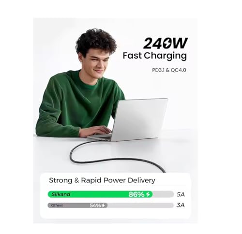 Image of Tobo 80 Gbps Data Transfer,USB 5 Cable Supports Dual8K HD Display, 240W Charging usb c monitor cable, Compatible with Thunderbolt 5, Thuderbolt 4, USB4, Thundrbolt 3 and USB-C (0.5M)