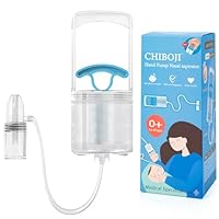 Patented Nasal Aspirator for Baby and Toddler, Hand Pump Nose Sucker with Rounded Non-Invasive Nozzle, Quiet Suction Relieves Congestion and Stuffy Boogers, Safe for Infant, Co-Branded with CHIBOJI