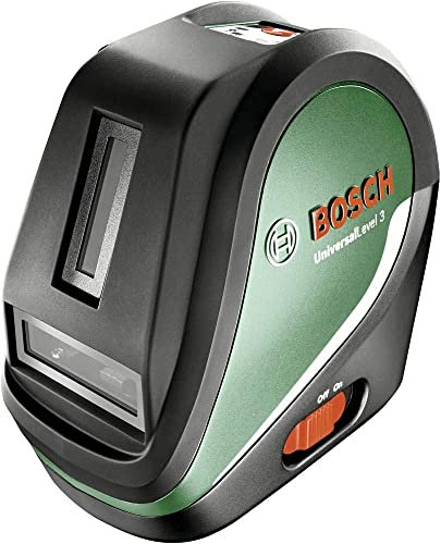 Bosch Láser Líneas Cruzadas UniversalLevel 3 y Barra Telescópica, 3 Líneas, Incl....
