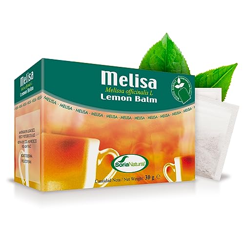 Soria Natural Melisa Infusión – Favorece la Relajación – Apoya la Salud Digestiva - Infusión de Melisa (Melissa officinalis) – 100% Natural - Caja con 20 Bolsas Filtro
