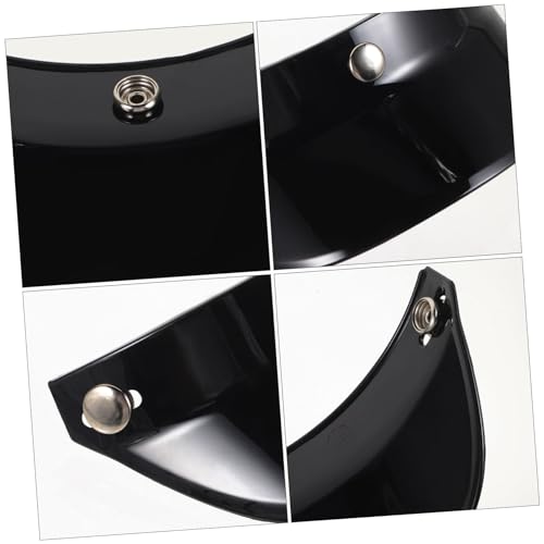 Visera de casco para moto compatible con cascos abiertos protección lluvia sol 3