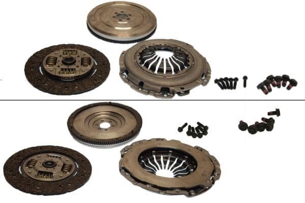 KAWE DMV217M-CSC Kit de embrague completo con placa de apriete de embrague con desembrague central con plato de embrague con volante motor con pernos