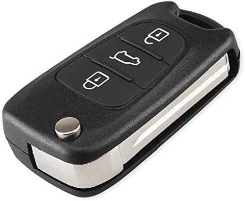 HooRLZ Coque Clé Hyundai, Compatible pour Hyundai i20 i30 i35 iX20 iX35 Kia Rondo Ceed Rio Soul