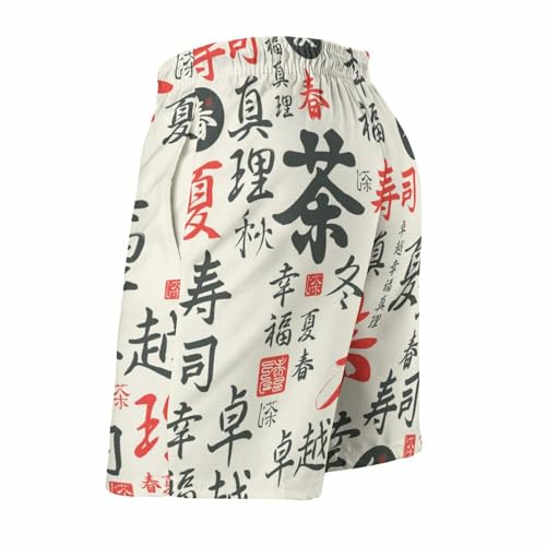 Men's Athletic Shorts Drawstring Graphic Shorts Geometric Mosaic Pattern,3