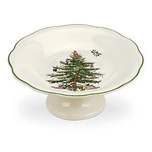 Portmeirion Weihnachtsbaum Bonboniere mit Fuß 1536