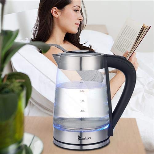 Tetera Eléctrica 2.5L 1500W Acero Inoxidable Azul miniatura 5