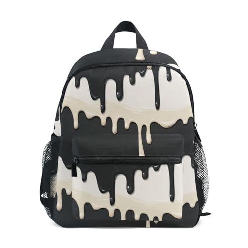 Toddler Backpack Dripping-paint-print Preschool Bookbag Kindergarten School Bag, 12.6