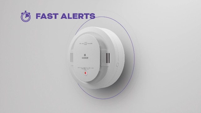 Kidde DETECT Smoke And Carbon Monoxide Alarm - Model 30CUD10-VCA, Battery Included, White