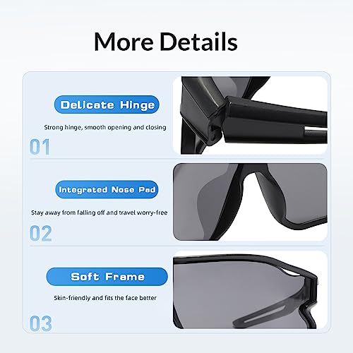 Kids Baseball Sunglasses For Youth, Lightweight Fashionable UV400 Softball Tennis Basketball Glasses For Boys Girls.3