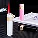 Windproof Butane Lighter, Vintage Hand-Carved, Jet Red Flame, Adjustable Flame, Circular Inflation, Suitable for Candles, Cigars, Camping, Gift(Gold2)