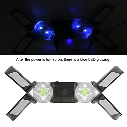 Laptop Cooler Pad Dual Fan Light - Emitting Notebook miniatura 7