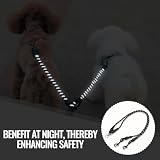 Jecdfs 1pcs Hundeleine Doppelleine für 2 Hunde,schleppleine für kleine Hunde,Verstellbare Doppelleine aus Kletterseil, Keine Verwicklung, Sicher und Robust,Schwarz