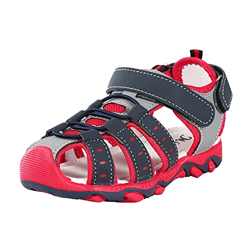 Boys Sandals Shoes Children Beach Summer Closed Toe Sandals Girl Boy Shoes Kids Baby Shoes (Red, 2.5 Big kid)