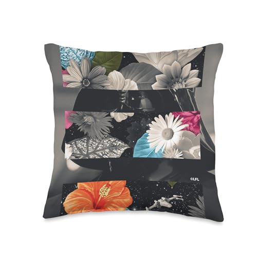 Star Wars Darth Vader Flower Galaxy Throw Pillow, 16x16, Multicolor