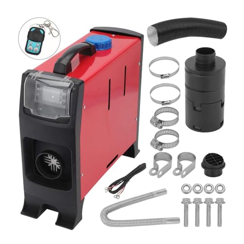 Calentador de aire diésel de 12 V y 5 Kw con 1 orificio, calentador de automóvil portátil de noche, juego de calentador de vehículo diésel con monitor LCD, calentador de estacionamiento remoto rápi