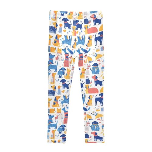 KLL Pet Dogs Toddler Girls Cotton Pants Stretchy Full Length Leg Yoga Pants Exercise2