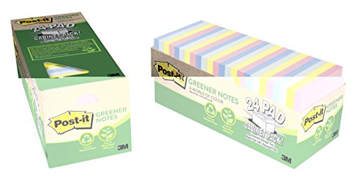 Post-it Greener Notes fini le gaspillage avec ces blocs de notes adhésives recyclées