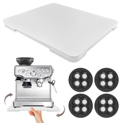 360° Rolling Bamboo Appliance Slider for Kitchen Appliances