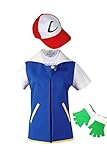 Anime Halloween Trainer Costume Party Cosplay Adult Kids Hoodie Cosplay Jacket Gloves Hat Sets