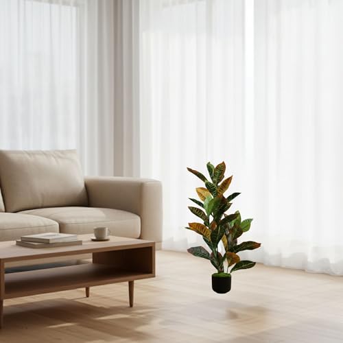 Image of Kayra Decor 2 Feet Artificial Croton Plant with Pot for Home Decor