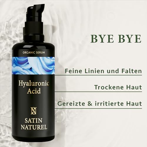 Hyaluron-Creme SatinNaturel hochdosiertes Hyaluron Serum 100 ml
