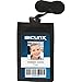 Baumgartens 55120 Sicurix ID Neck Pouch, Vertical, 3 3/4 x 9, Black