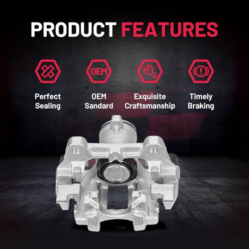 Image of BDFHYK 18-B5476 18-B5477 Rear Disc Brake Caliper Assembly for Ford Edge /Escape /Fusion /Police Responder Hybrid /SSV Plug-in Hybrid, for Lincoln Continental /MKC /MKZ 2013-2020 2pcs