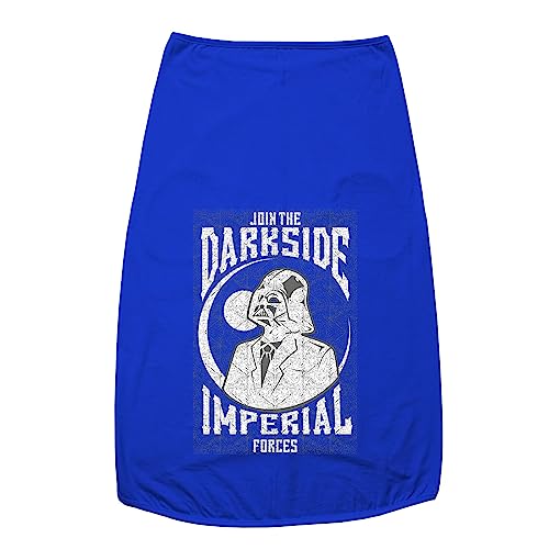 Image of Dog T-Shirt Dark Round Neck Sleeveless Tank /Tee Comfort, Breathable, Lightweight Dog Clothes /Apparel for Small /Medium and Big Dogs Breeds.(Royal Blue /XL)