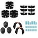 GYAM EMS Muskelstimulator, ABS Taillentrainer, Heimsportgürtel, mit intelligenter Anpassung, Bauch/Arm-/Beinmuskelgürtel, Bauchstimulationsgürtel-Muskeltraining für Männer und Frauen,C