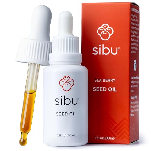 sibu Premium Himalayan Sea Buckthorn Seed Oil, USDA Organic (30ml) – Amazing for Sensitive Skin, Breakouts, & Irritation