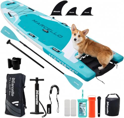 Planche à pagaie gonflable extra large avec siège kayak et rampe chien