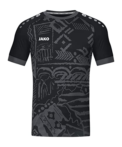 JAKO Herren Trikot Tropicana (Kurzarm), Schwarz/Anthrazit, L
