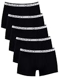 GANT Herren Basic Trunk 5-Pack Boxershorts, Black, L