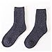 Chaussettes en Laine Winter Femmes Couleur Solide Épaissir Tuyau Thermo-Tube au Milieu Chaud Chaussettes de Laine Douce Chaussettes en Laine Femme (Size : Dark Gray)
