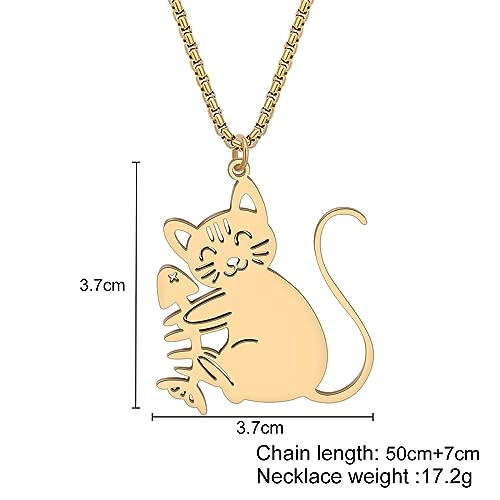 Collier chaton en acier inoxydable, le bijou discret idéal pour sublimer vos tenues quotidiennes - 5