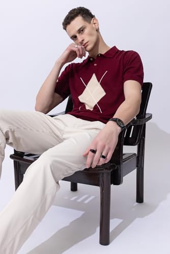 Image of Armisto Men's 100% Cotton Fancy Party Polo T-Shirt /Neutral Colour