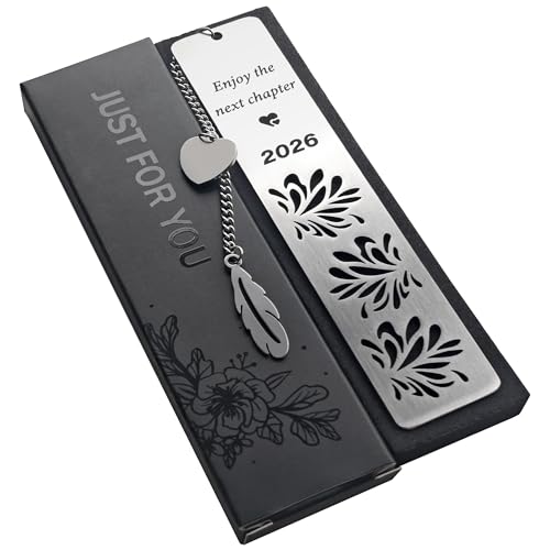 Happy Retirement Gifts 2026, Graduation Bookmark, Enjoy The Next Chapter, Stainless Steel Bookmark...