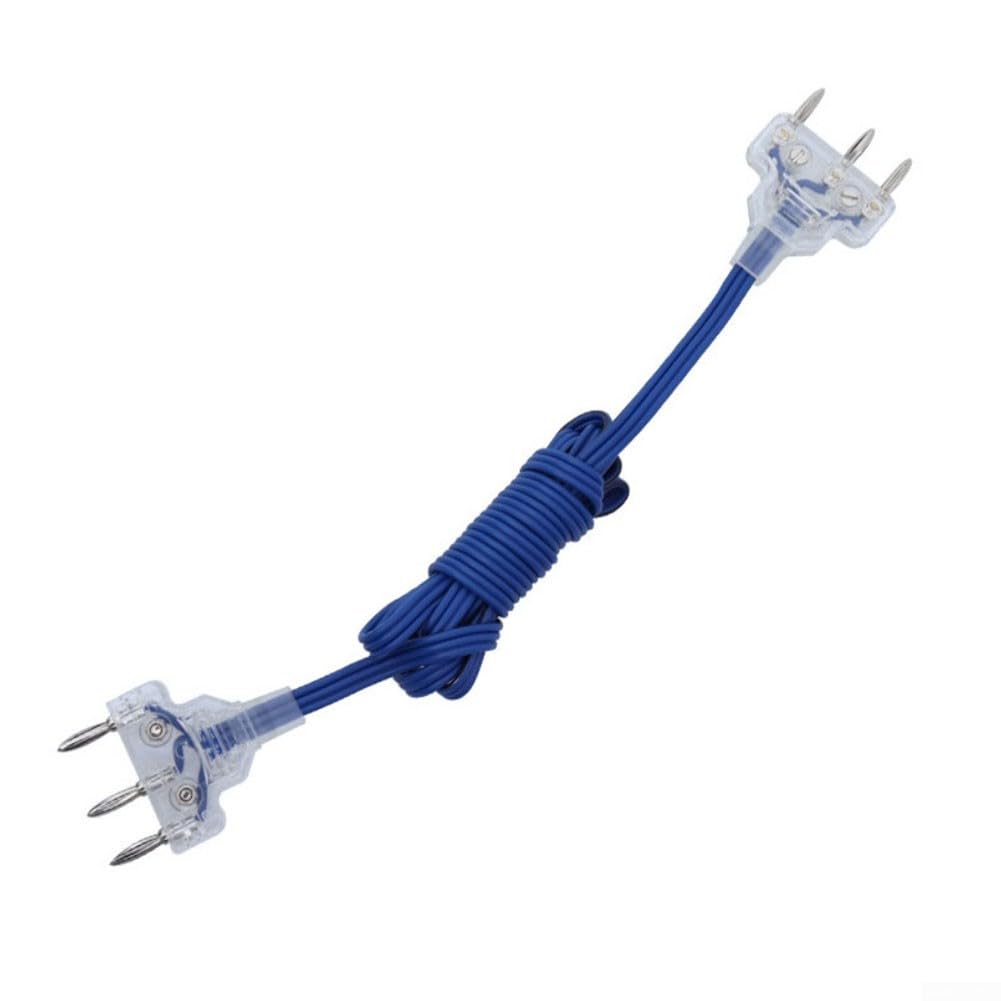 Cordon de corps pour clôture Epee, gaine en PVC, câble conducteur flexible de 1,8 m avec noyau en cuivre conçu pour une transmission stable du signal (bleu)