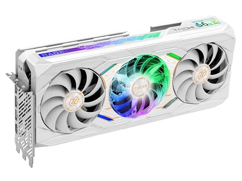 Image of ASRock AMD Radeon RX 9070 XT Taichi White 16GB OC Graphics Card, RDNA 4, 3100 MHz Boost, 16GB GDDR6, 3X DisplayPort 2.1, LCD Info Center