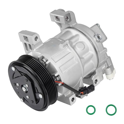Air Conditioner AC Compressor with A/C Clutch Fits for Nissan Altima 2.5 2.5L S SR Base Sense Advance 2013 2014 2015 2016 2017 2018 (Without SL and SV) Replaces CO 29074C w/One Plug