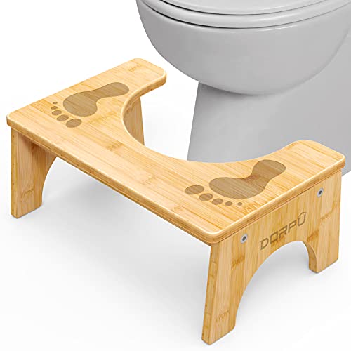 Dorpu Squatting Toilet Stool, Anti Slip Toilet Potty Step Stool Sturdy Bathroom Stool For Adults 350 Lbs Load Capacity (7 Inches) #TOP3
