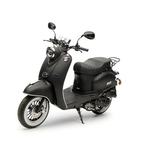 Motorroller 50 ccm Burnout MiniMe 2.0 Mattschwarz 45 km/h